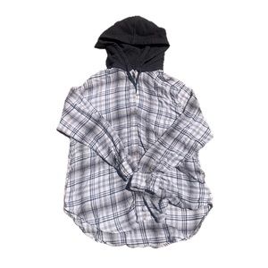 American Eagle Flannel Hoodie